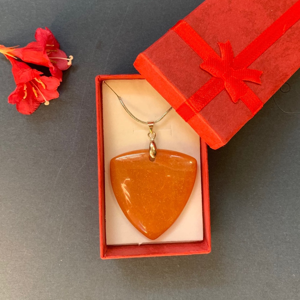 3/$50 Red Aventurine Gemstone Necklace